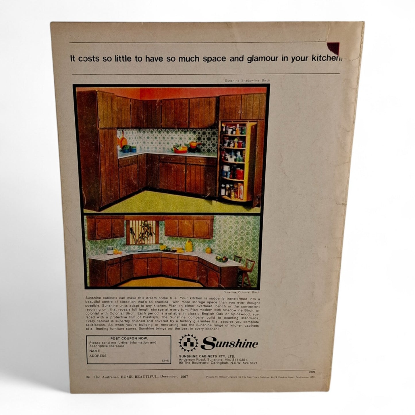Australian Home Beautiful - December 1967 - Magazine