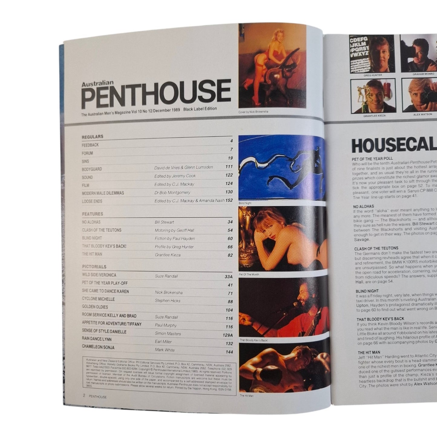 Australian Penthouse Magazine December 1989 Karen Miers / Serena Star