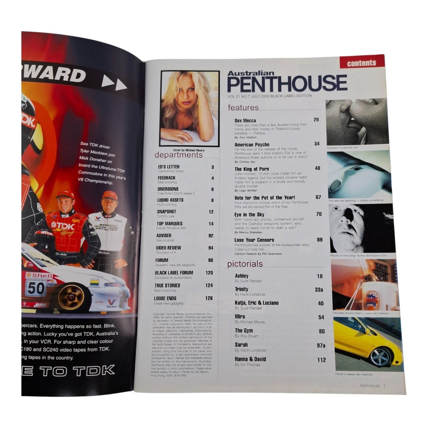 AUSTRALIAN PENTHOUSE Men's Magazine July 2000 Mira Kossof
