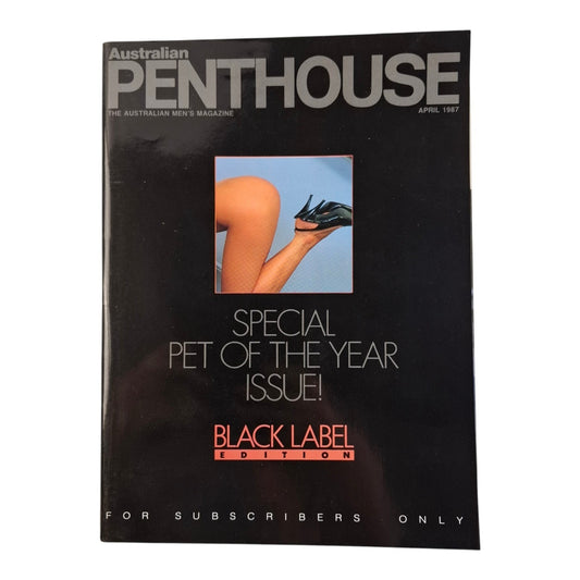 AUSTRALIAN PENTHOUSE Magazine April 1987 Maria Sanson / Kathleen Azzopardi.