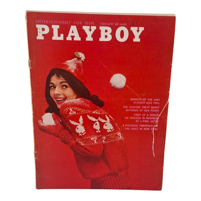 PLAYBOY Magazine February 1961  Barbara Ann Lawford (PAGES MISSING)