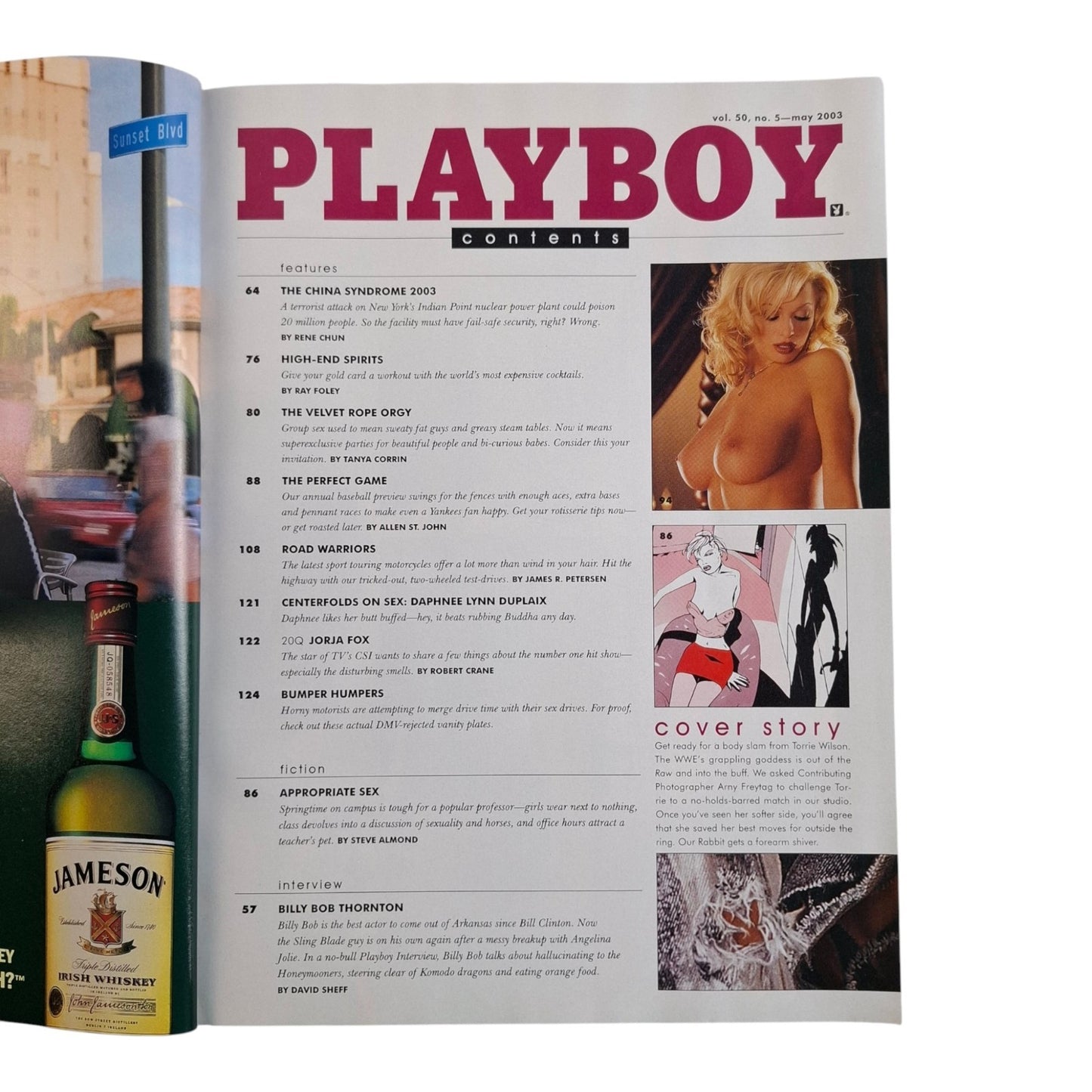 Playboy Magazine May 2003 WWE Torrie Wilson / Laurie Fetter