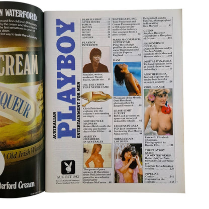 Australian Playboy Magazine August 1982 Marilyn Chambers / Dani Ruechert