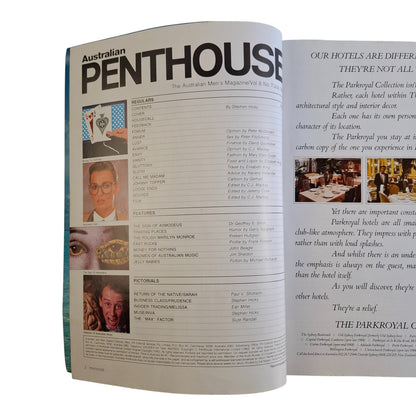 AUSTRALIAN PENTHOUSE Magazine July 1987 Prudence Nicholl / Sarah Lipton