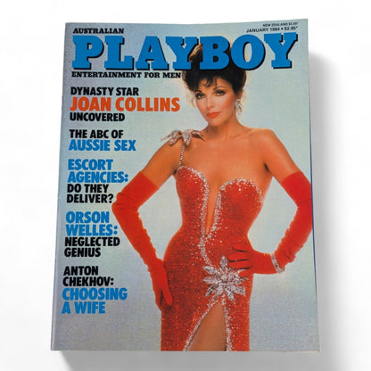 Australian Playboy Magazine January 1984 Joan Colins / Veronica Gamba