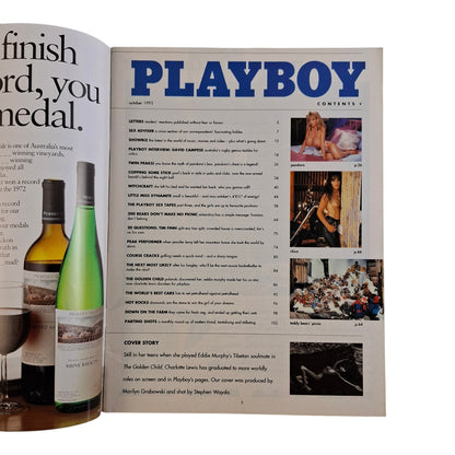 Australian Playboy Magazine October 1993  Charlotte Lewis / Chico