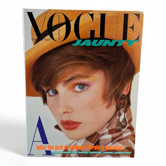 Vogue Australia Magazine  - October 1985 Alexa Singer