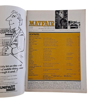 Mayfair Magazine Vol. 12 No. 1 January 1977 Brigitte Bardot / Karen Clark