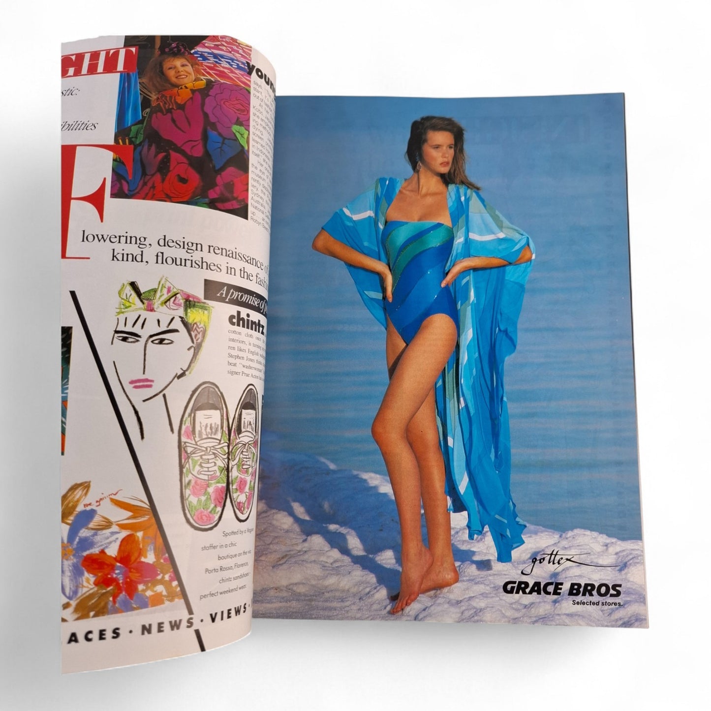 Vogue Australia magazine - July 1985 - CATHERINE EL CHAMMAH JENNY KEE