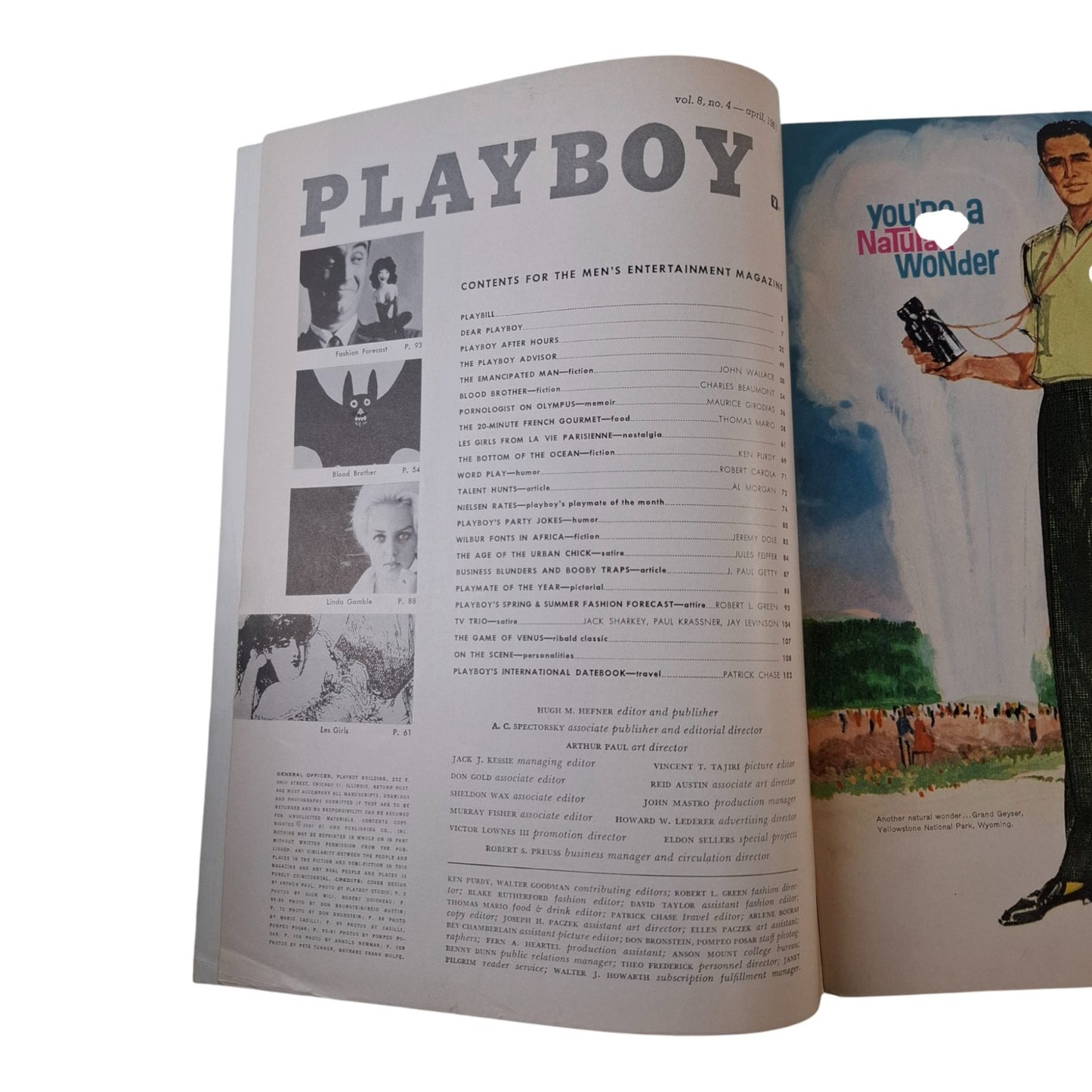 PLAYBOY Magazine April 1961 Femlin / Nancy Nielsen (PAGES MISSING)
