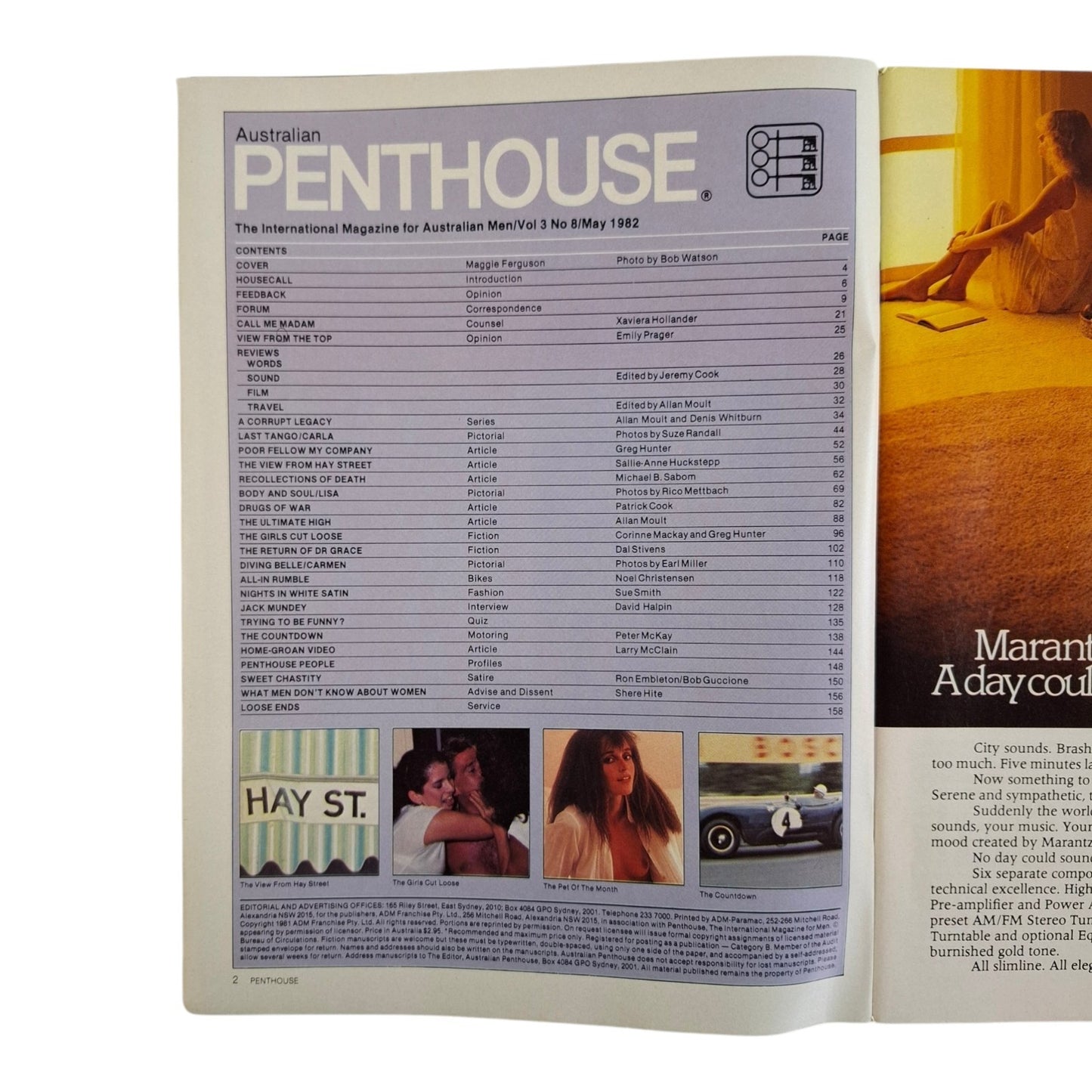 Australian Penthouse Magazine May 1982 Maggie Ferguson / Lisa Kingston
