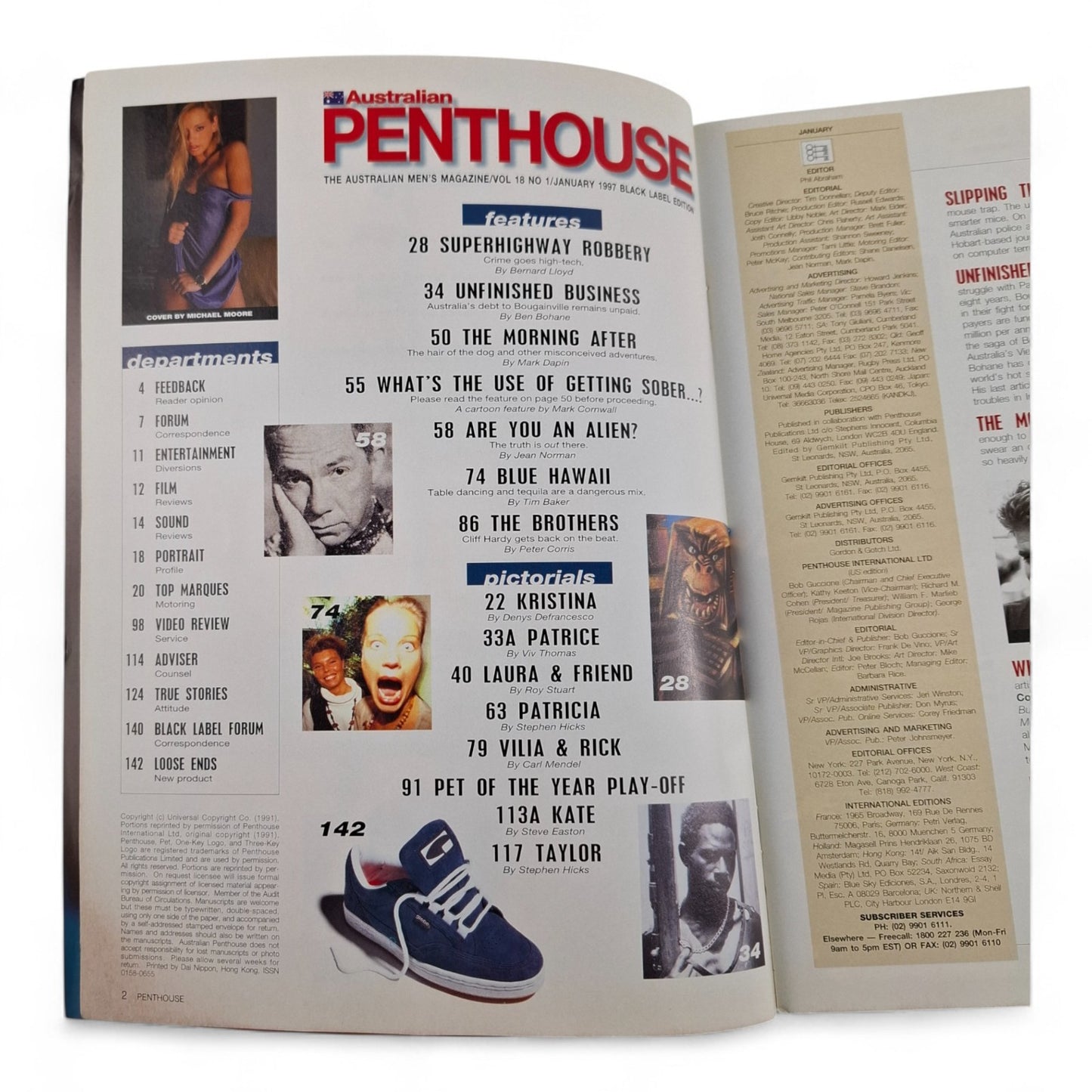 Australian Penthouse Magazine January 1997 Patricia Chapin