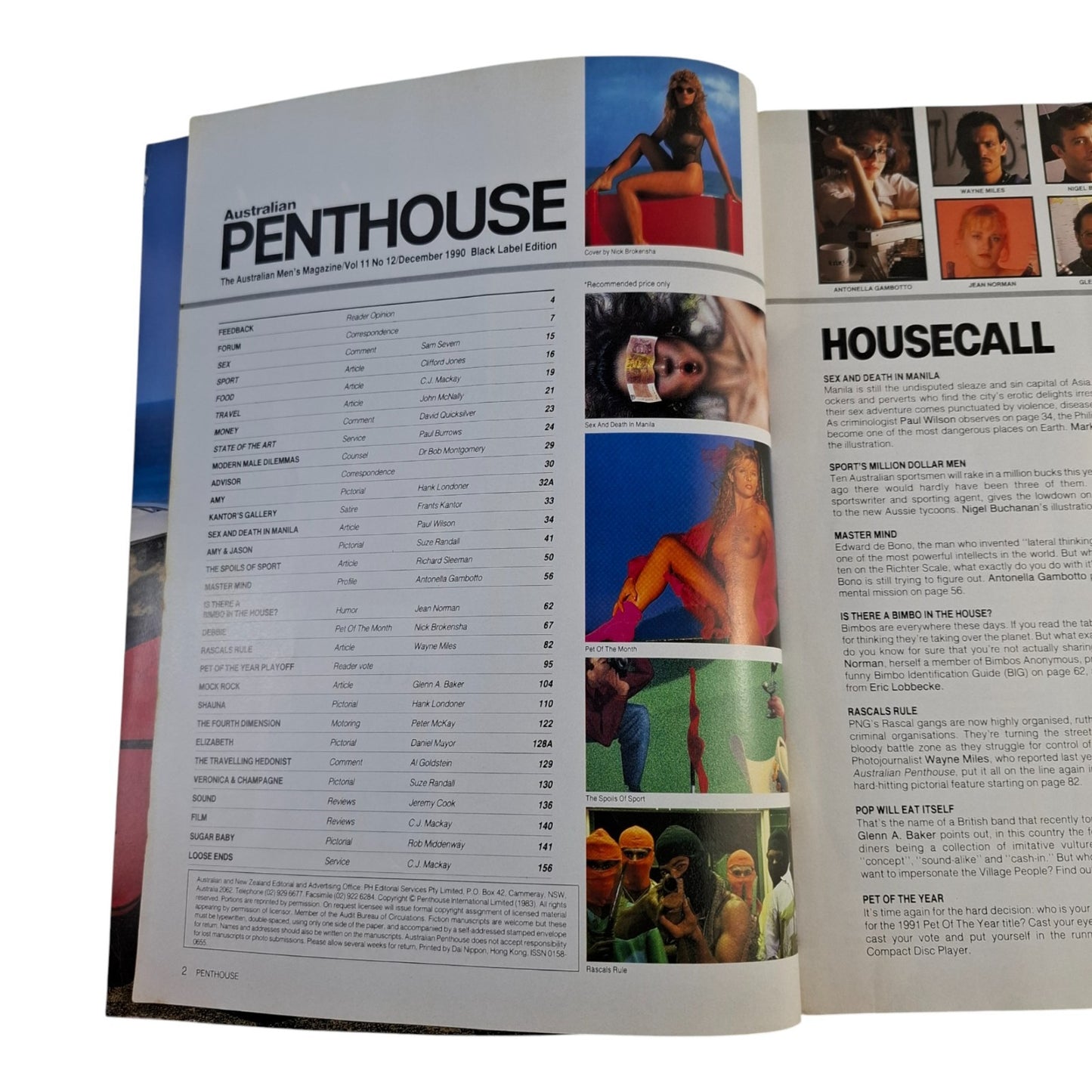 AUSTRALIAN PENTHOUSE Men's Magazine December 1990 Debbie Joel