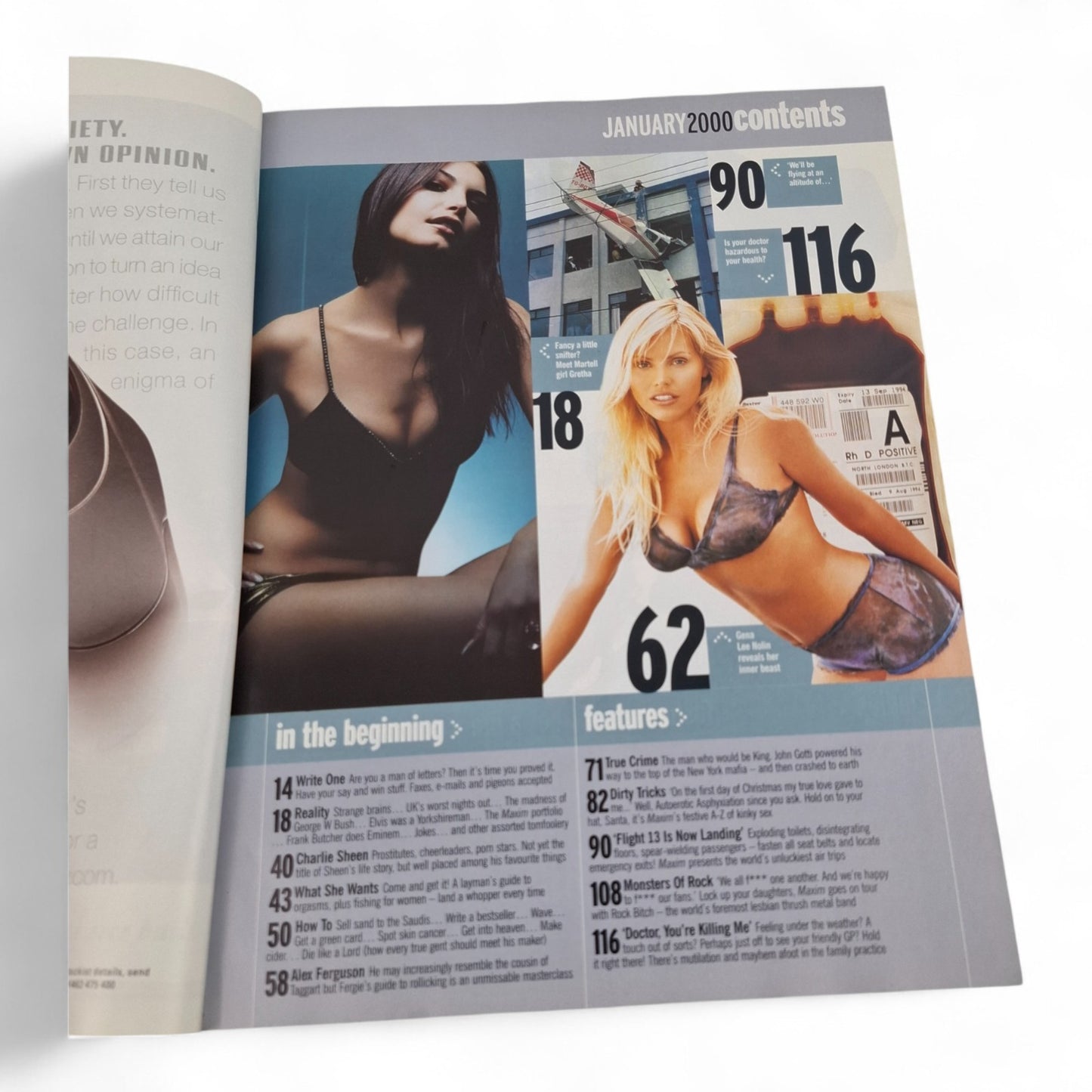MAXIM Magazine U.K - January 2001 Ali Landry Vicki Butler Henderson
