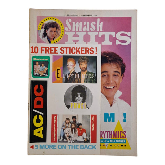 Smash Hits Australia Magazine Premier Vol. 1 No. 1 December 1984 Wham! INXS