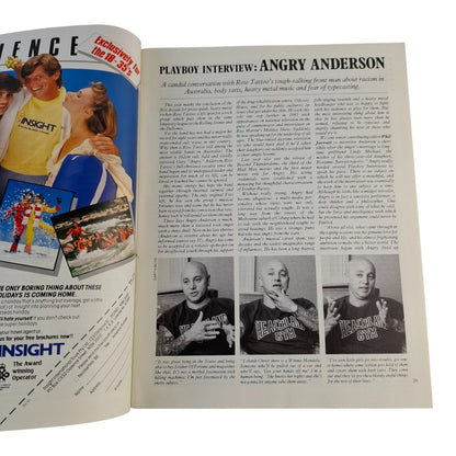 Australian Playboy Magazine May 1986 Linda Dubbeldeman Angry Anderson Joe Bugner