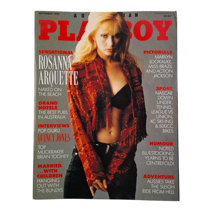 Australian Playboy Magazine September 1990 Rosanna Arquette / Jacqueline Sheen