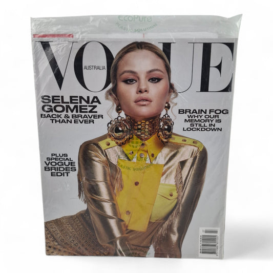 Australian Vogue Australia Magazine July 2021 - Selena Gomez Cover NEW