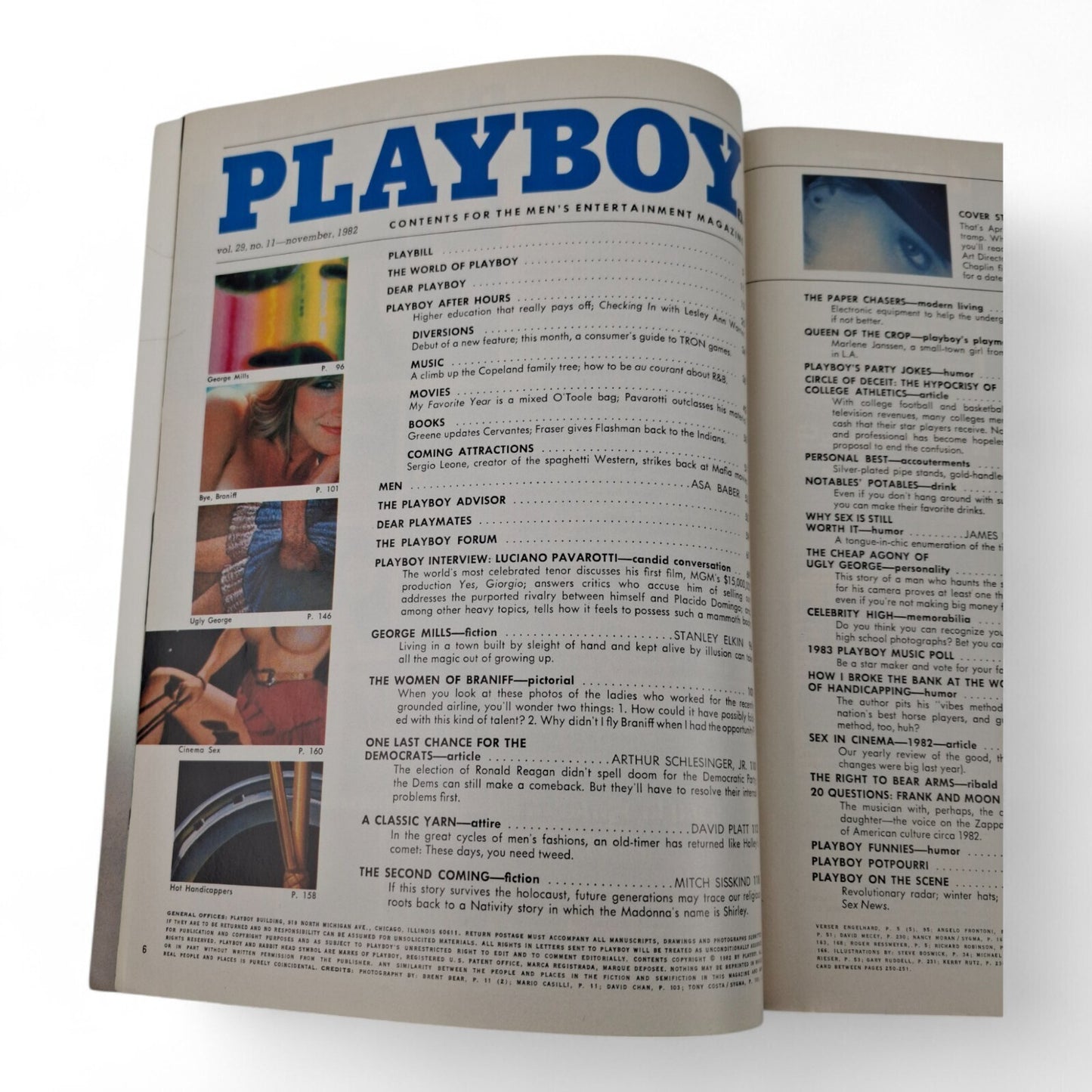 PLAYBOY Magazine November 1982 Lorraine Michaels / Marlene Janssen