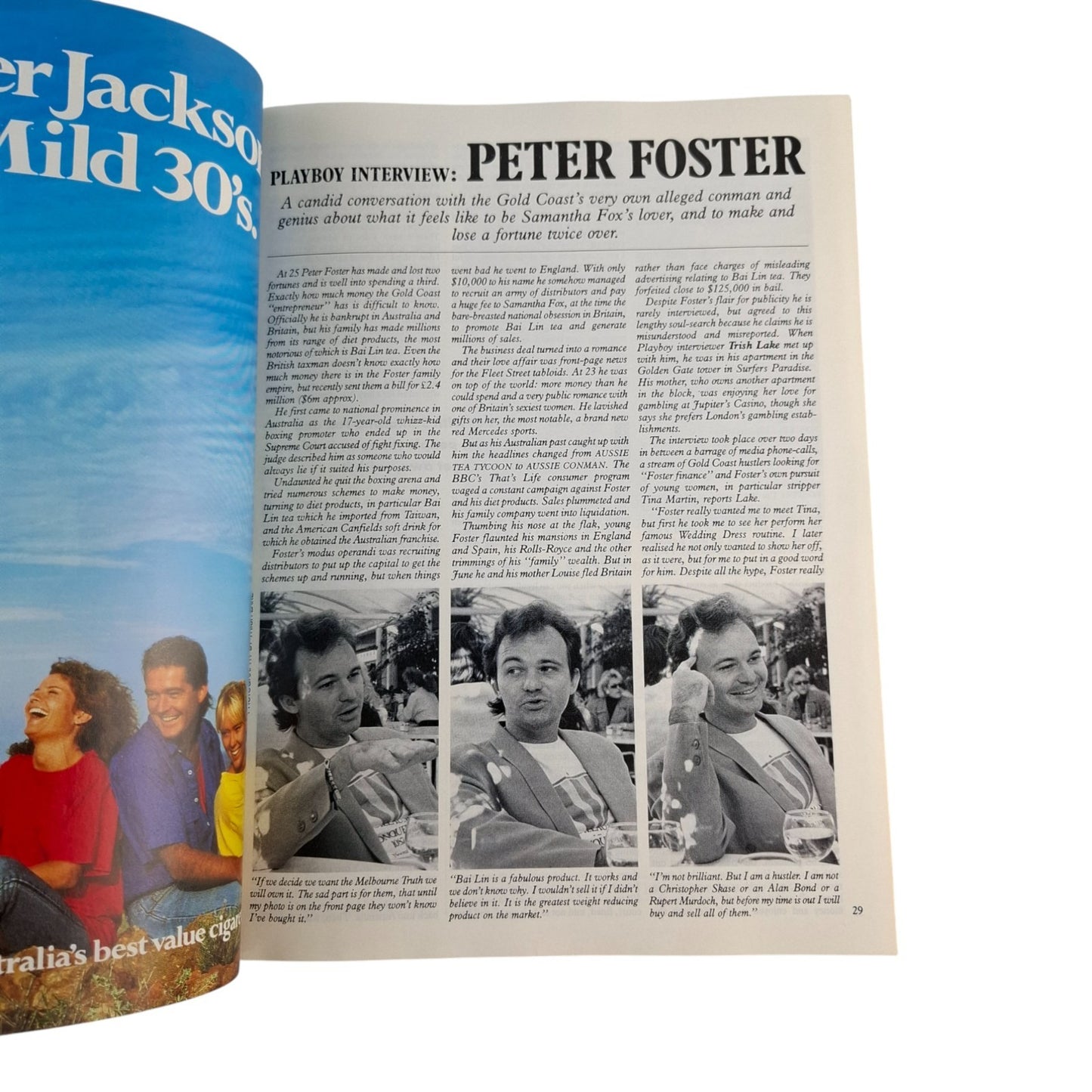 Australian Playboy Magazine November 1988 Sam Samantha Fox / Jana Uhlmann