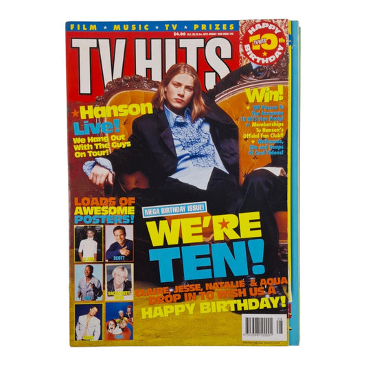 TV Hits Magazine August 1998 # 120 Hanson ~Mark Wahlberg~ 10th Birthday Issue