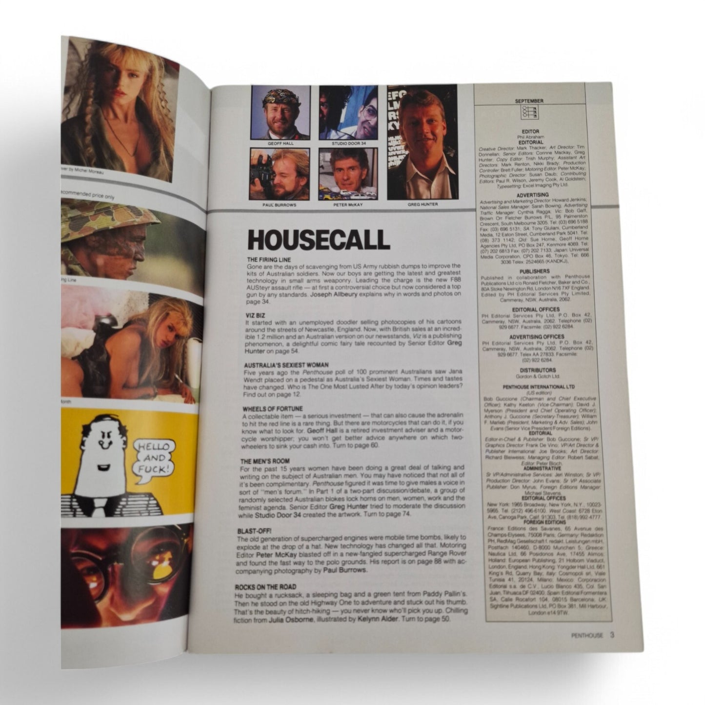 Australian Penthouse Magazine September 1990 Justine