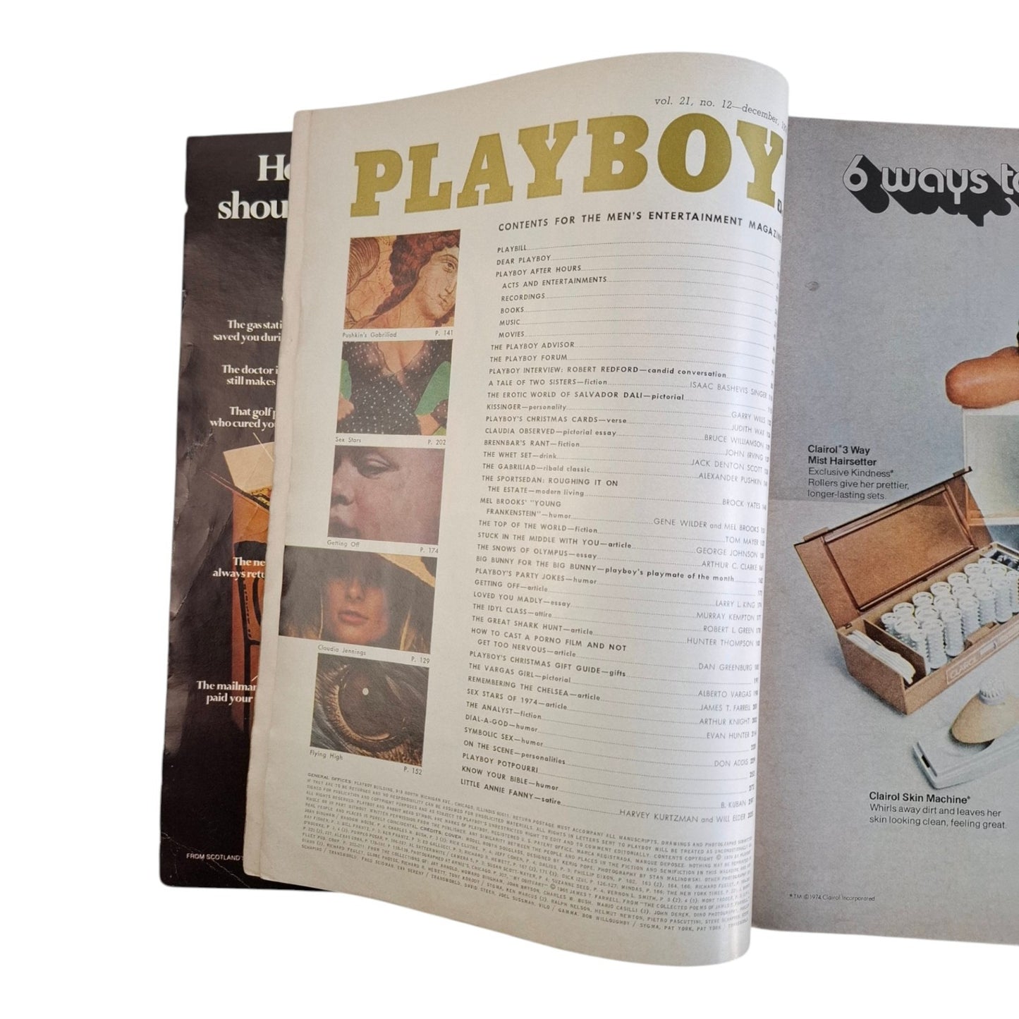 PLAYBOY Magazine US December 1974 Robyn Douglass / Janice Raymond