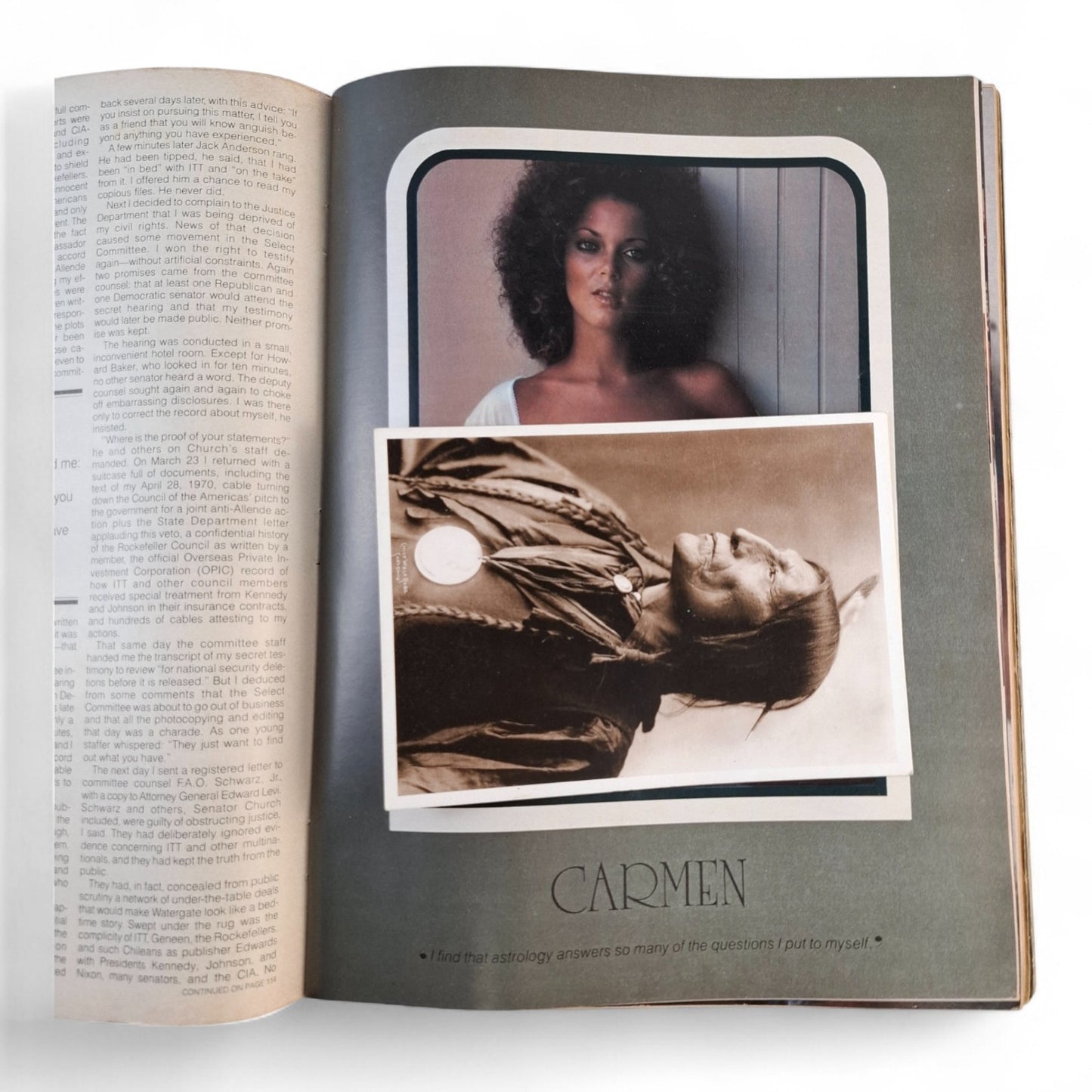 Penthouse Magazine March 1978 Centerfold Carmen Pope POTM