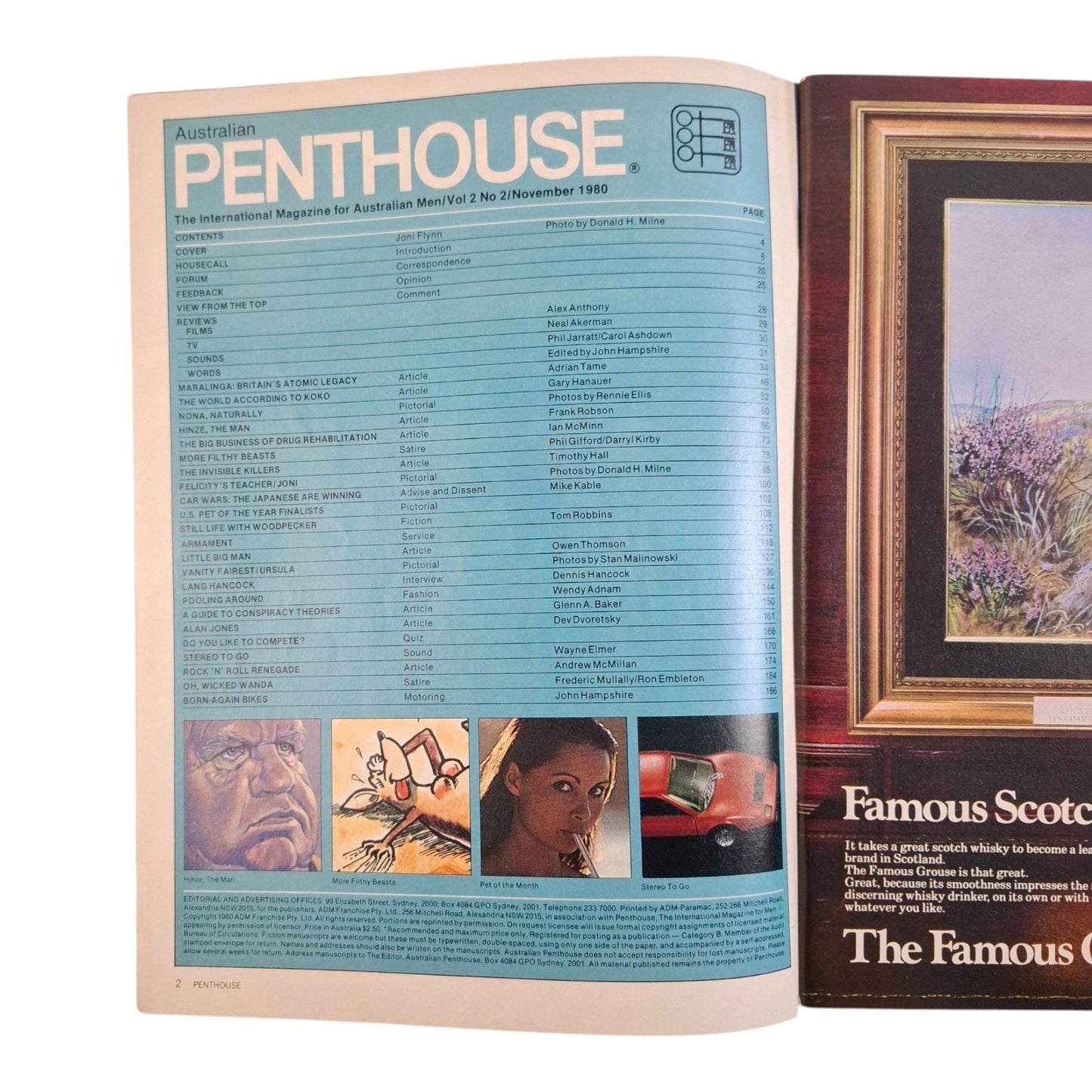 Australian Penthouse Magazine November 1980 Joni Flynn / Nona Batey