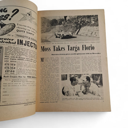 Modern Motor Magazine December 1955 Jaguar / MG