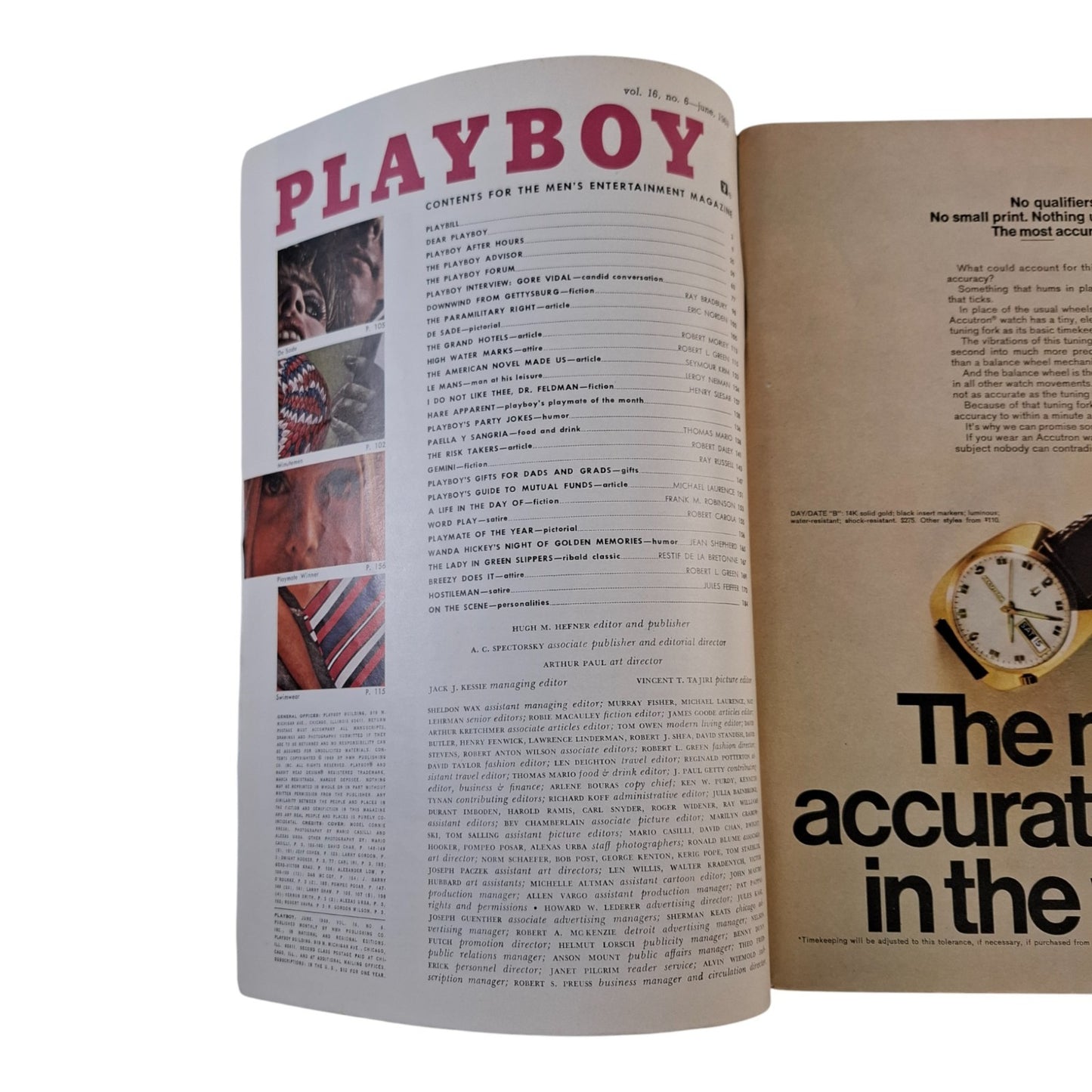 Vintage Playboy Magazine June 1969 Connie Kreski NO CENTERFOLD