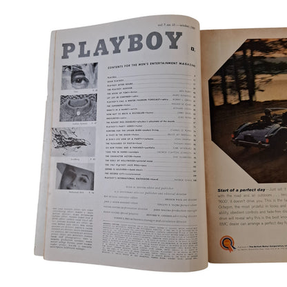 PLAYBOY Magazine October 1960 Kathy Douglas (PAGES MISSING)