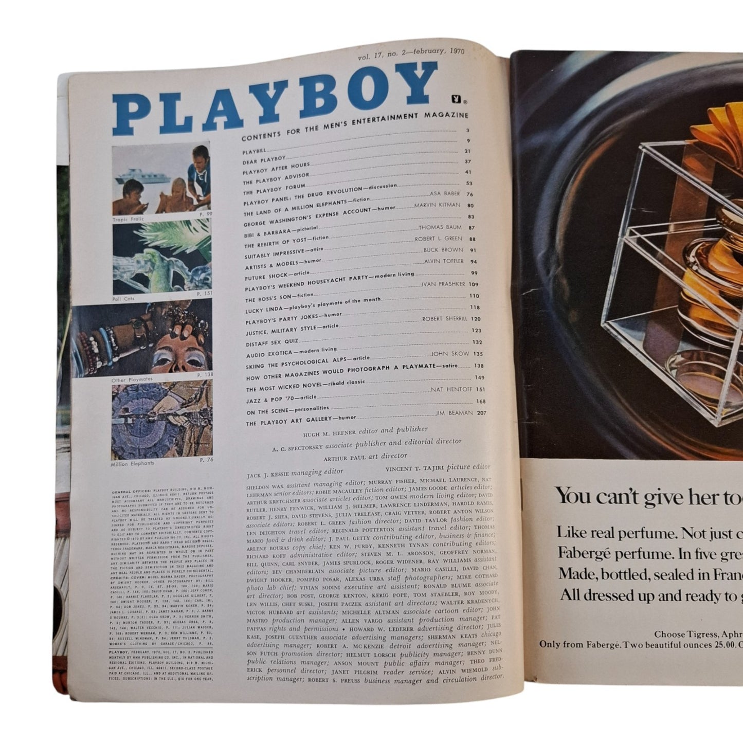 PLAYBOY Magazine February 1970  Norma Bauer / Linda Forsythe