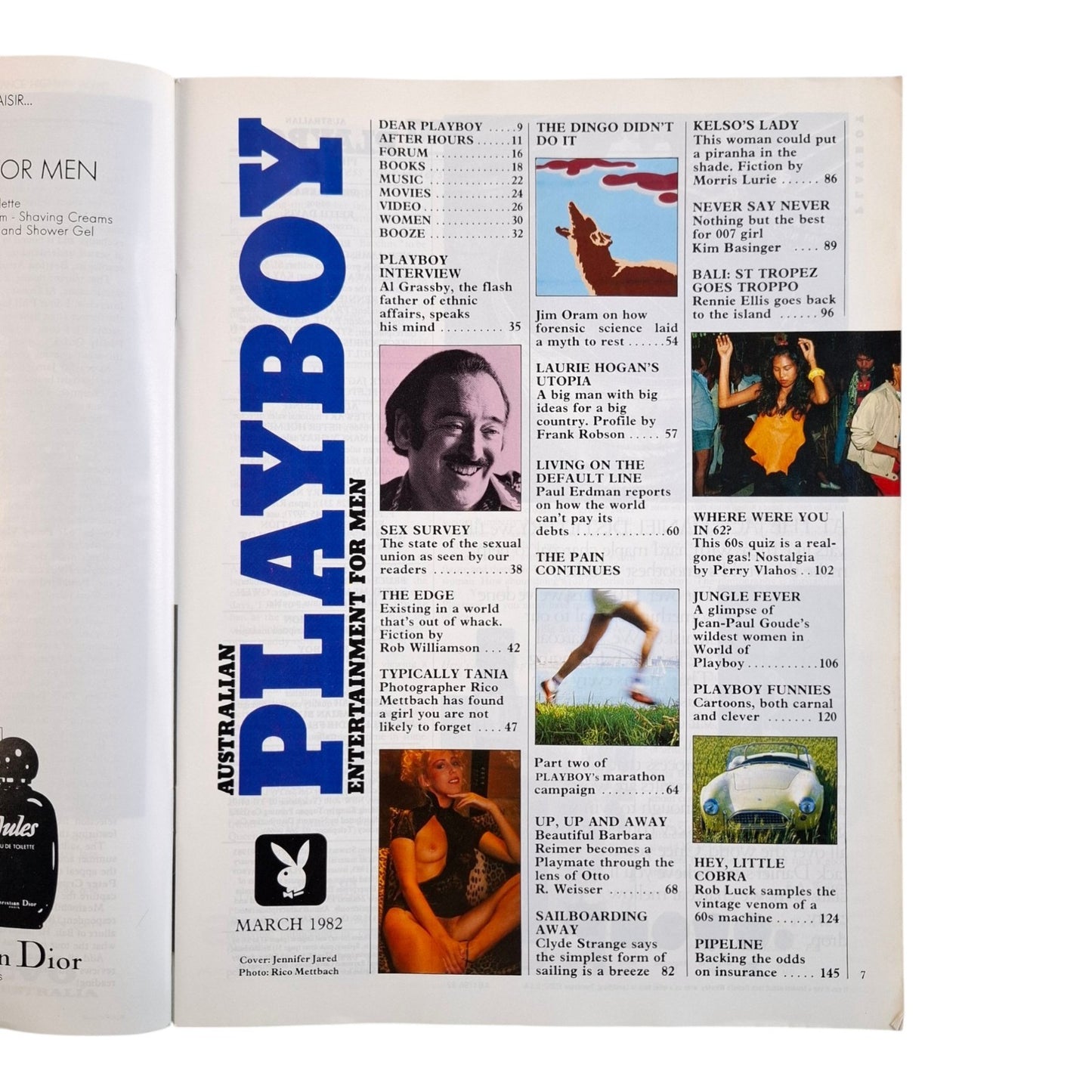Australian Playboy Magazine March 1983 Jennifer Jared / Barbara Riemer