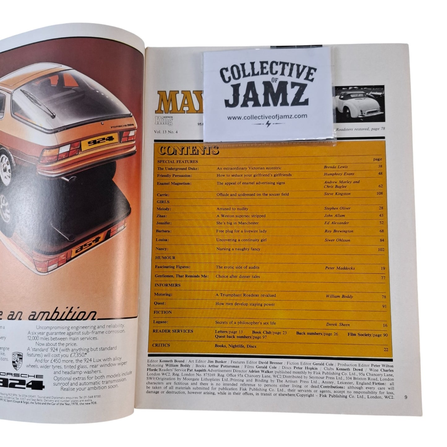Mayfair Magazine Vol. 13 No. 4 1978 Nancy Edwards / Jennifer Eccles