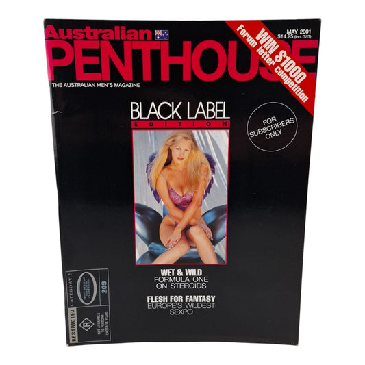 AUSTRALIAN PENTHOUSE Men's Magazine Black Label May 2001 Bree Maddox