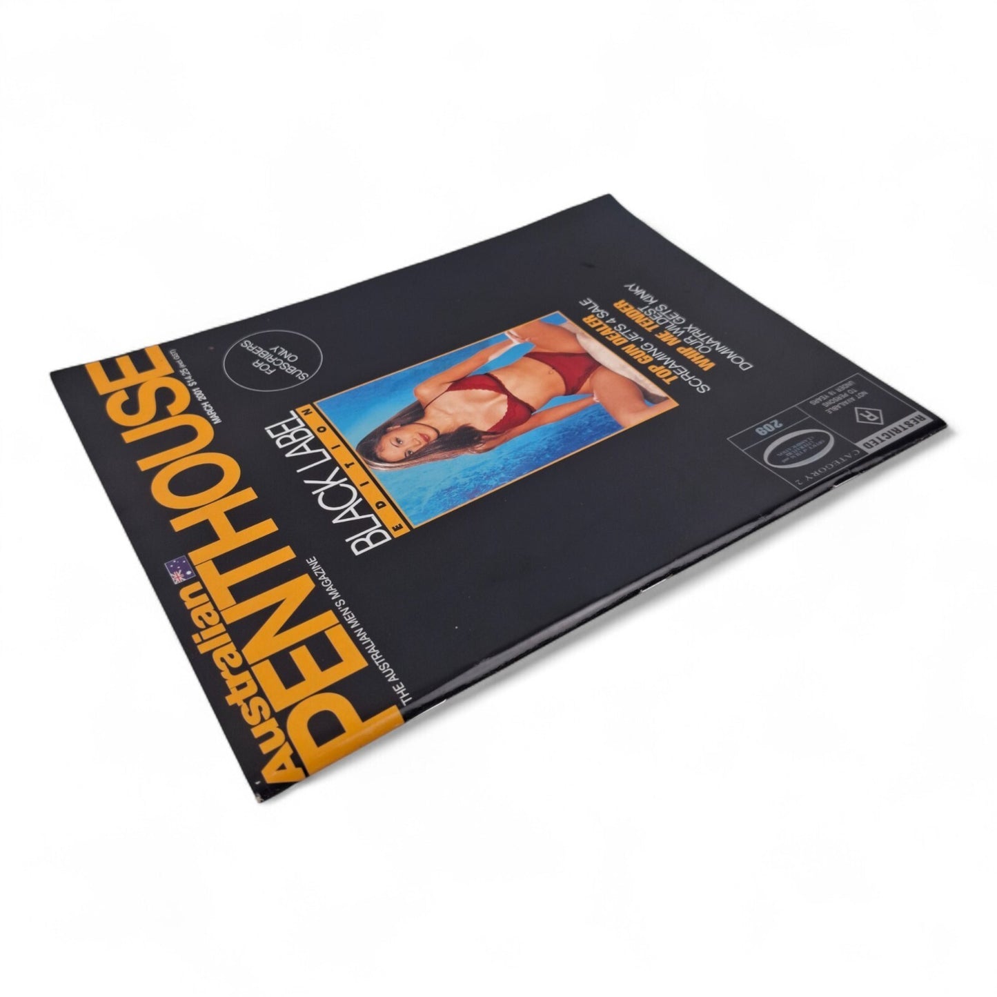 AUSTRALIAN PENTHOUSE Men's Magazine Black Label March 2001