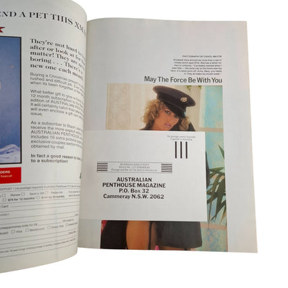 Australian Penthouse Magazine - Limited Edition December 1990 Debbi Joel