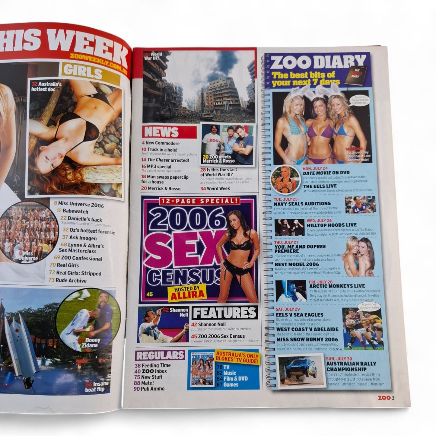 ZOO Weekly Magazine Australia #23 July 2006 Allira Cohrs