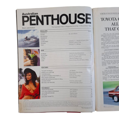 Australian Penthouse Magazine November 1988 Dominique