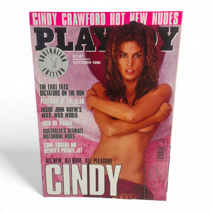 Australian Playboy Magazine October 1998 Cindy Crawford John Wayne