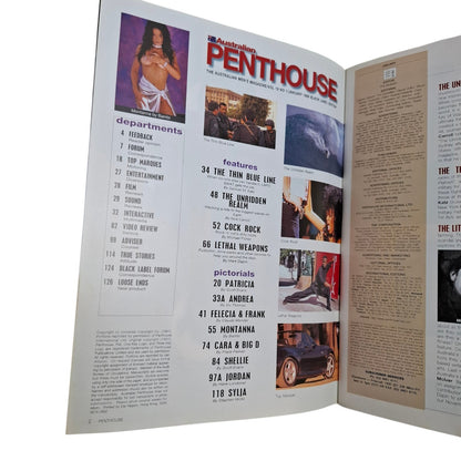 Australian Penthouse Magazine January 1998 Montanna / Andrea Parker