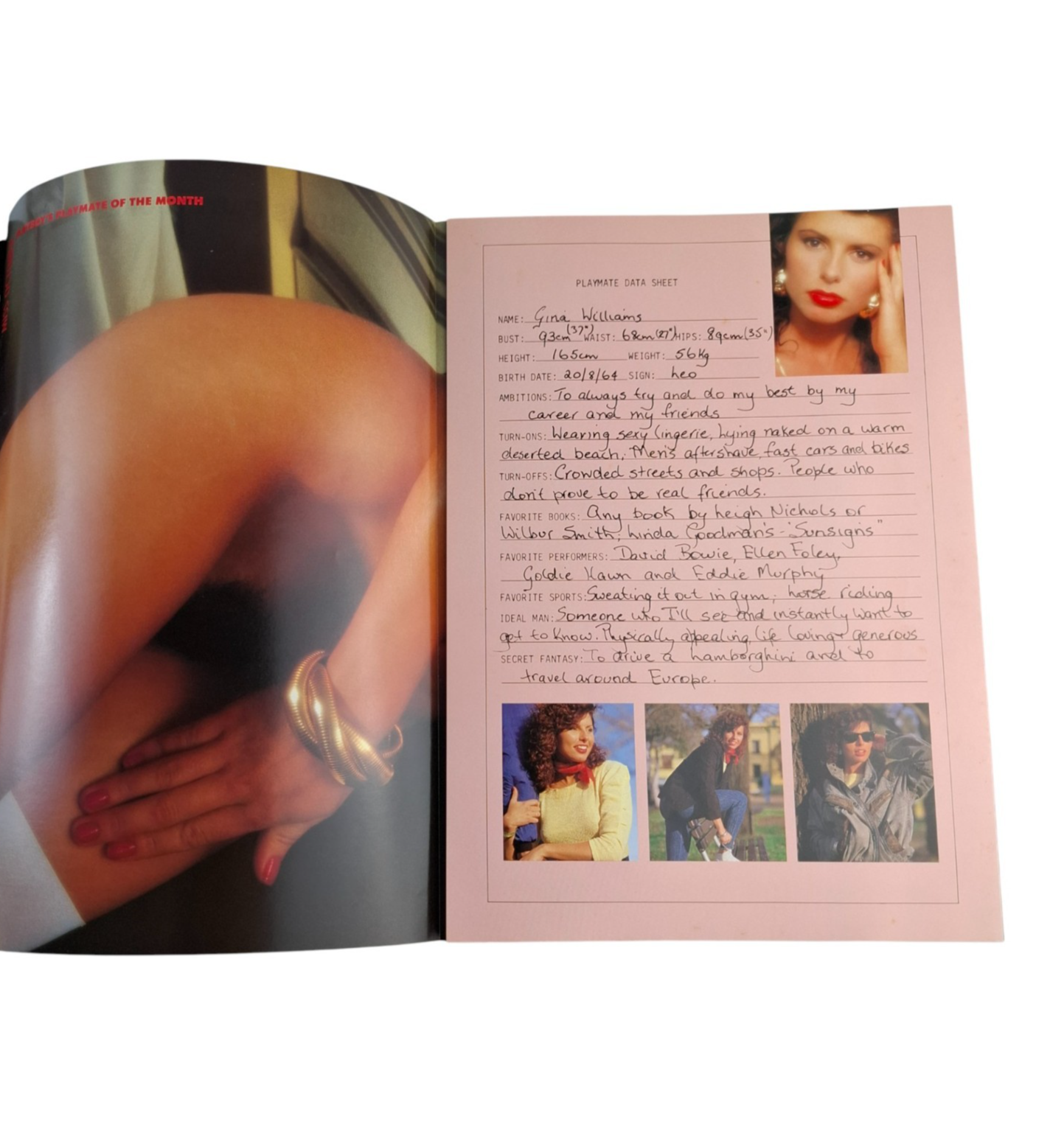 Australian Playboy Magazine October 1987 Maryam D'Abo EXCELLENT