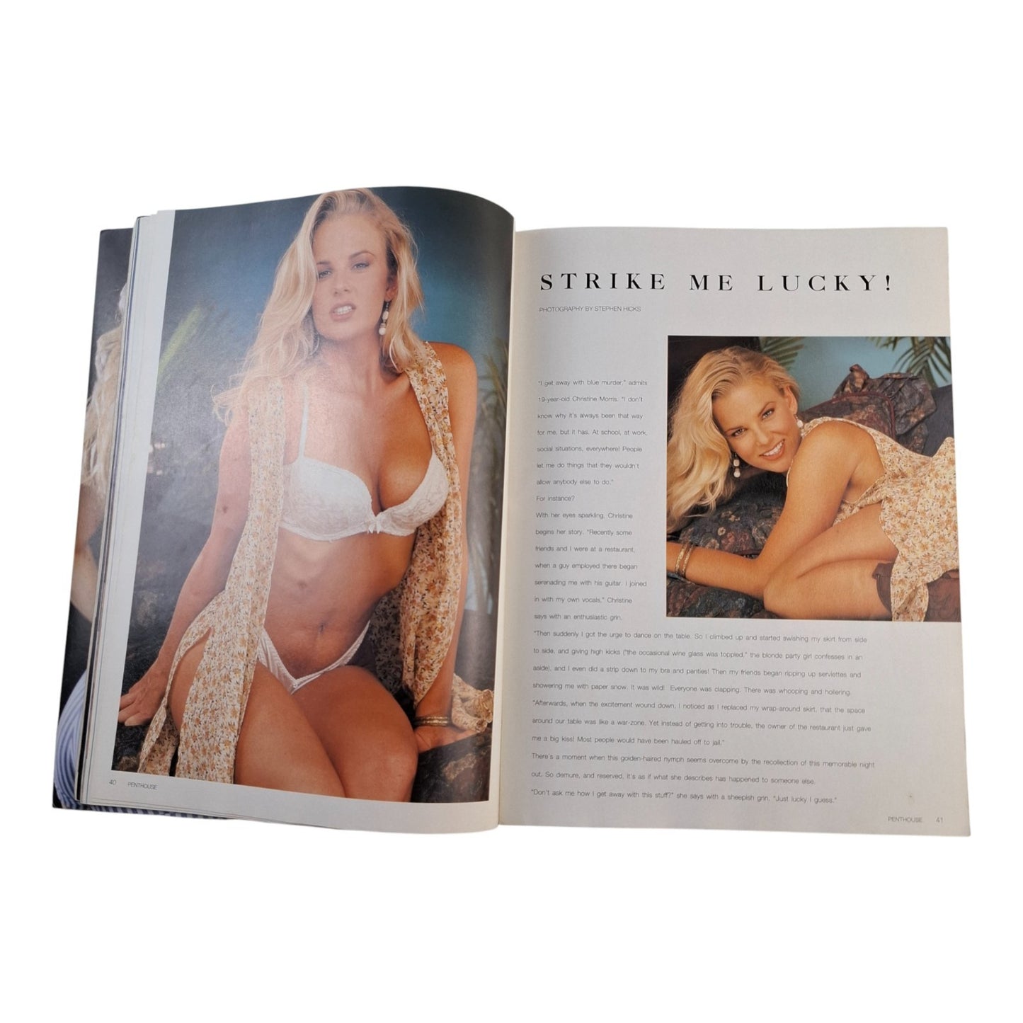 AUSTRALIAN PENTHOUSE November 1995 Vol. 16 No. 11 Men's Magazine Chrissy Lane