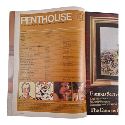 AUSTRALIAN PENTHOUSE October 1980 Vol. 2 No. 1 Men's Magazine Ama Blanchette