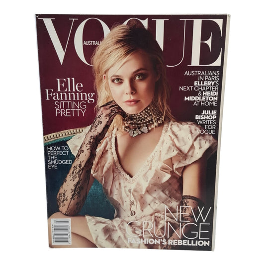 Vogue Australia Magazine March 2016 Elle Fanning Cover COMPLETE