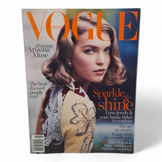 Vogue Australia Magazine December 2013 Arizona Muse Cover EXCELLENT