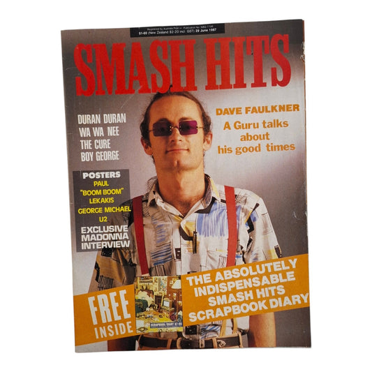 Smash Hits Magazine Australia June 1987 Dave Faulkner / Wa Wa Nee