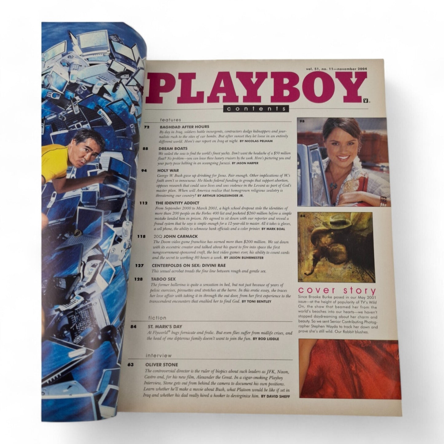 Playboy Magazine November 2004 Brooke Burke Cover COMPLETE