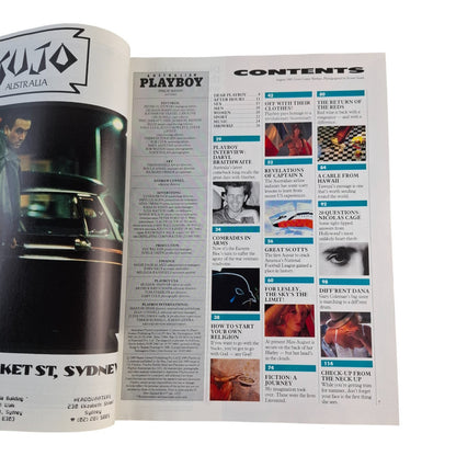 Australian Playboy Magazine August 1989 Lesley Webber (Alt Cover B)